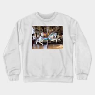 Vintage Carousel Horse galloping Crewneck Sweatshirt